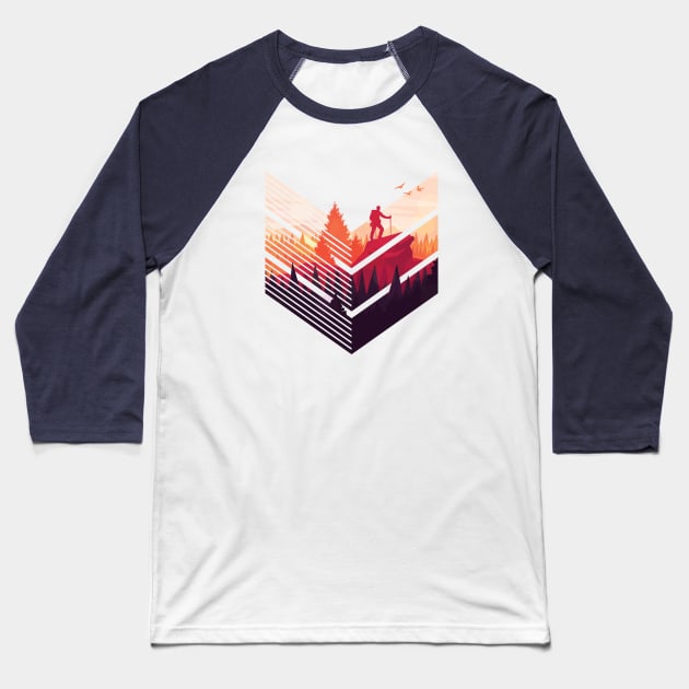 Hiking Baseball T-Shirt by LR_Collections